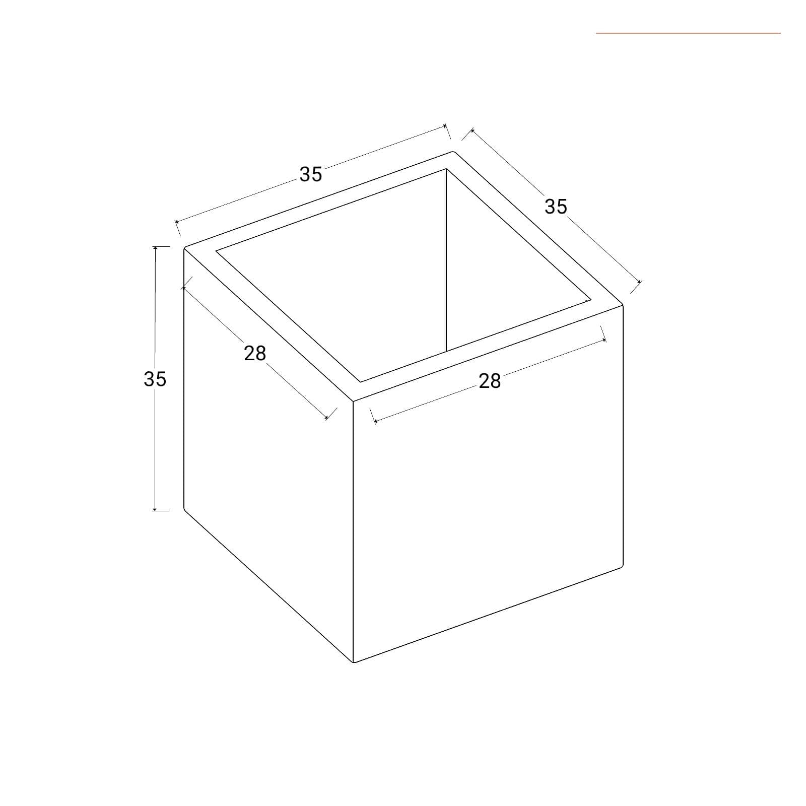 Vaso da esterno 35 h tutta capienza cm in polietilene glicine - Constance