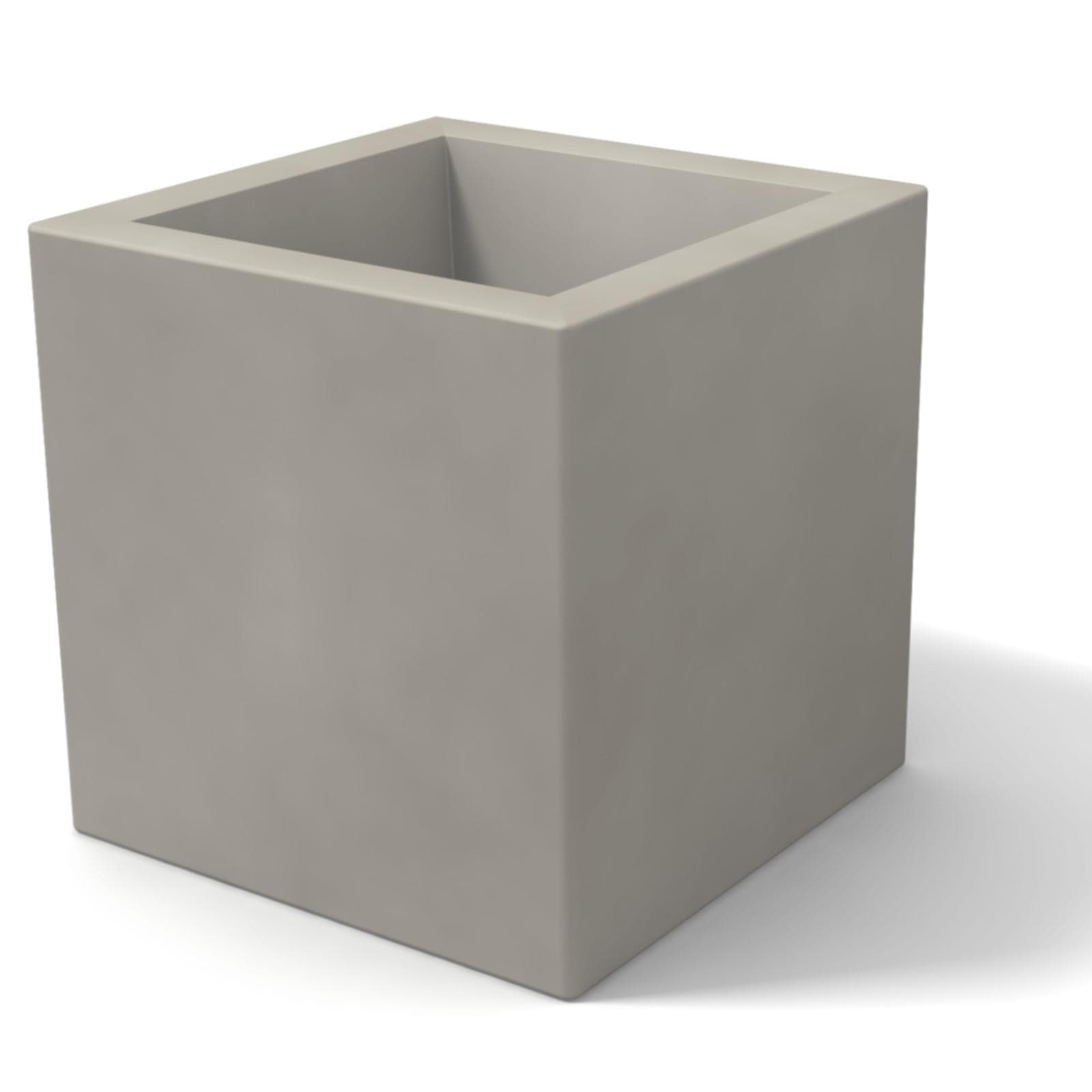 Vaso da esterno 35 h tutta capienza cm in polietilene tortora - Constance