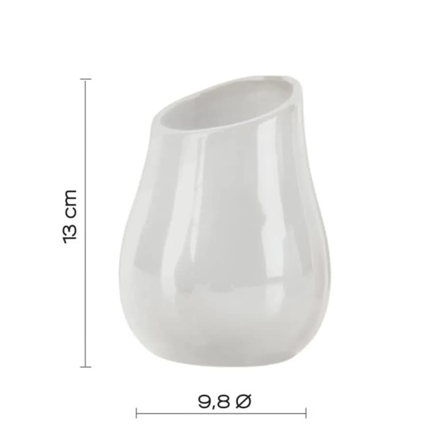 Set 4 accessori appoggio in ceramica bianco - Azalea di Gedy