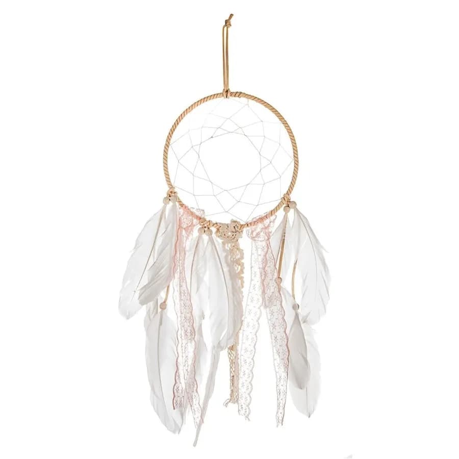 Acchiappasogni 59h cm con pizzo e piume - Kids