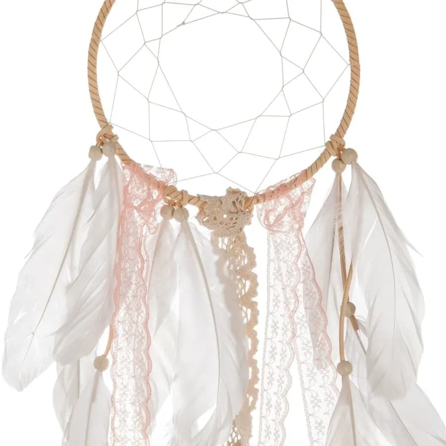 Acchiappasogni 59h cm con pizzo e piume - Kids