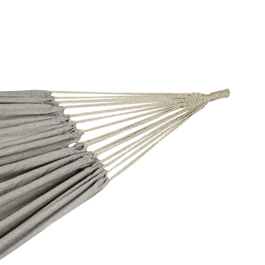 Amaca da giardino 200x80 cm in poliestere grigio con sacca - Percy