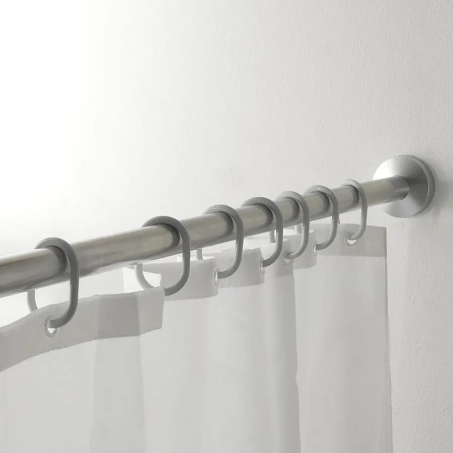 Anelli tenda doccia set da 12 pezzi resina bianco