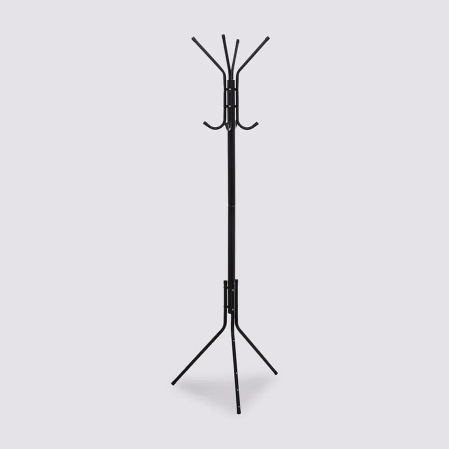 Appendiabiti a 8 ganci 170h cm in acciaio nero