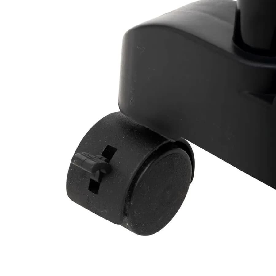Appendiabiti allungabile doppio 165h cm con ruote in metallo nero ed effetto legno