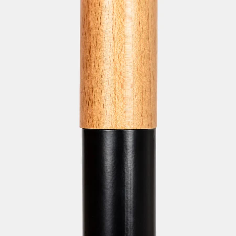Appendiabiti in acciaio nero e legno - Gins