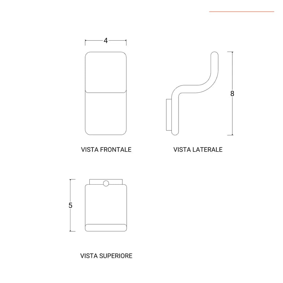 Appendiabiti singolo in acciaio inox cromo - Il Giglio di Gedy