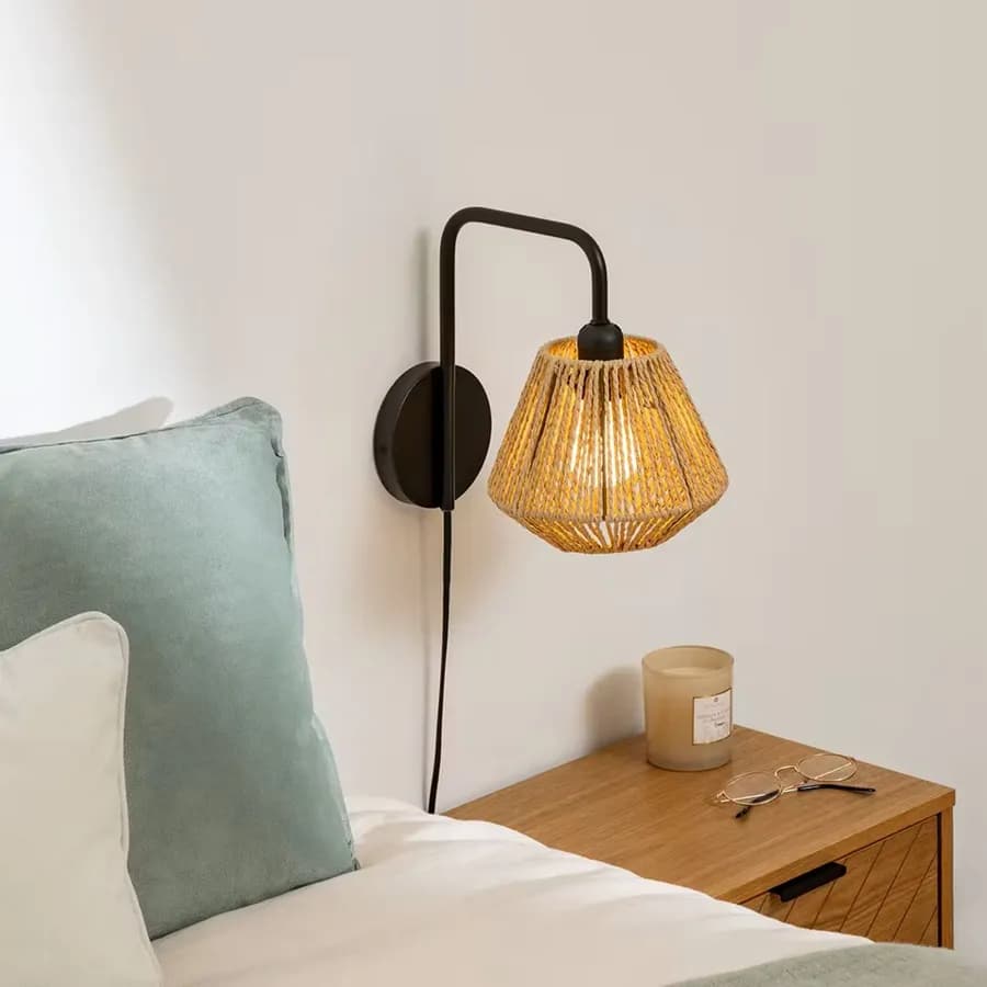 Applique 30x19 cm intreccio in corda naturale - Margot