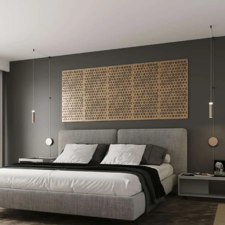 Applique 400 cm con cavo regolabile in alluminio color bronzo