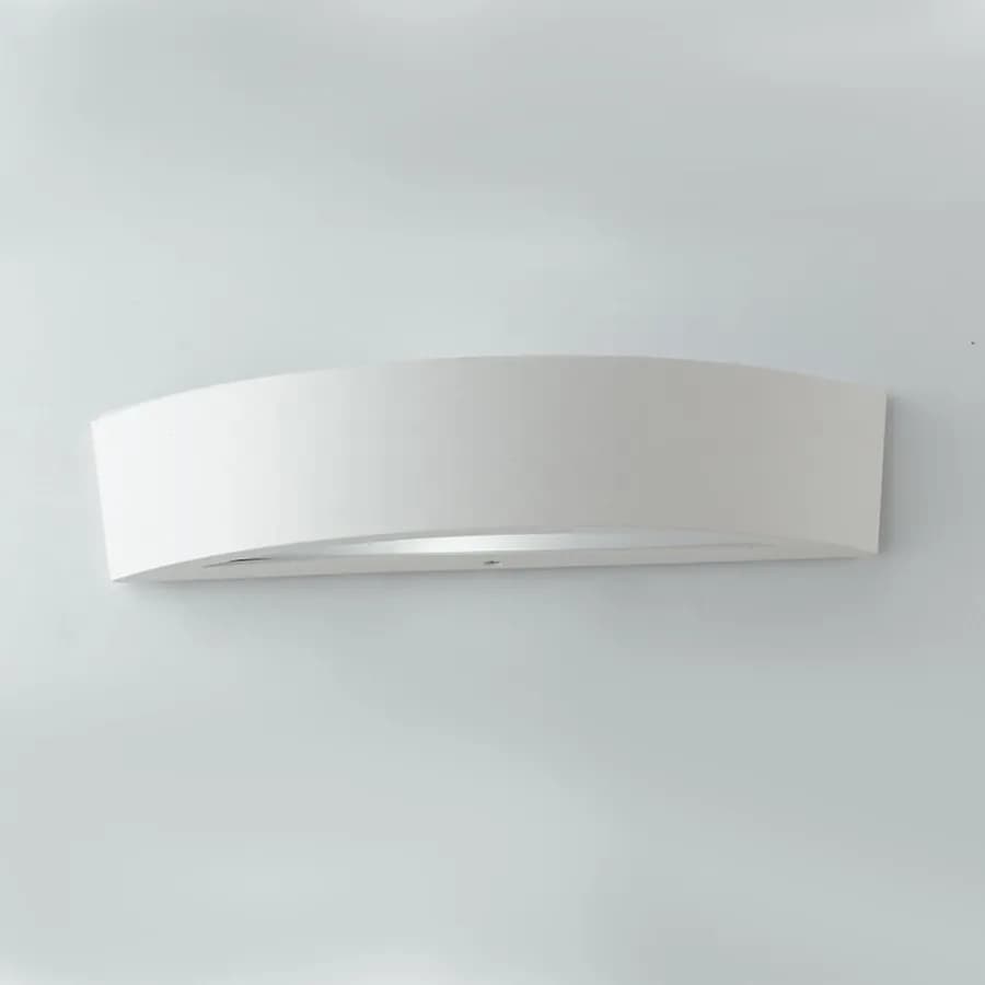 Applique biemissione 36x7,5 cm alluminio bianco