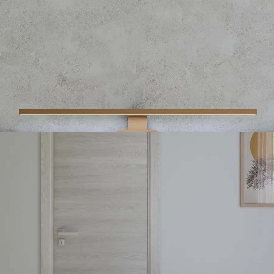 Applique LED 45 cm in alluminio oro spazzolato - Light