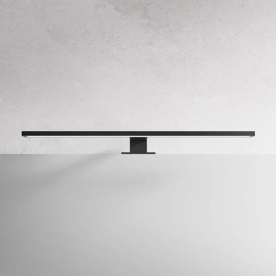 Applique LED 50 cm in ABS nero opaco luce naturale - Mark