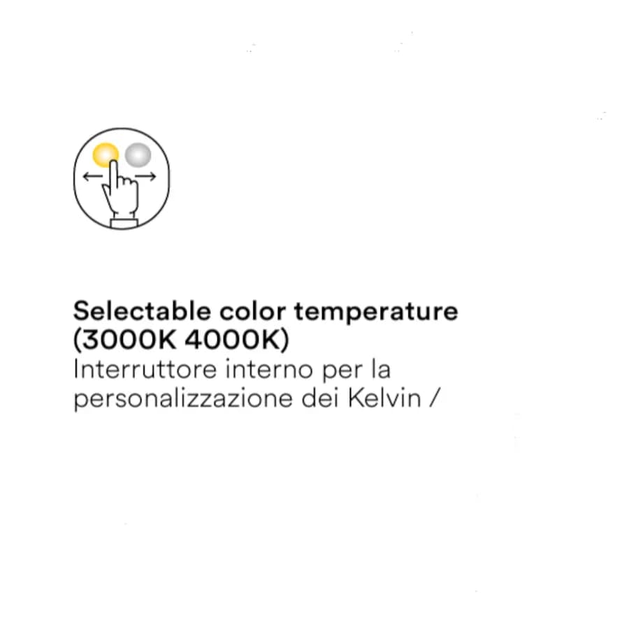 Applique LED da esterno rotonda 18 cm in policarbonato bianco