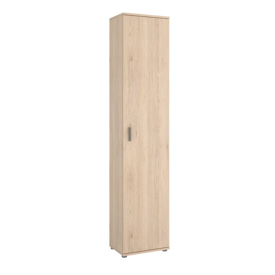 Armadio multiuso 39x190h cm in legno naturale con anta singola - Dagen