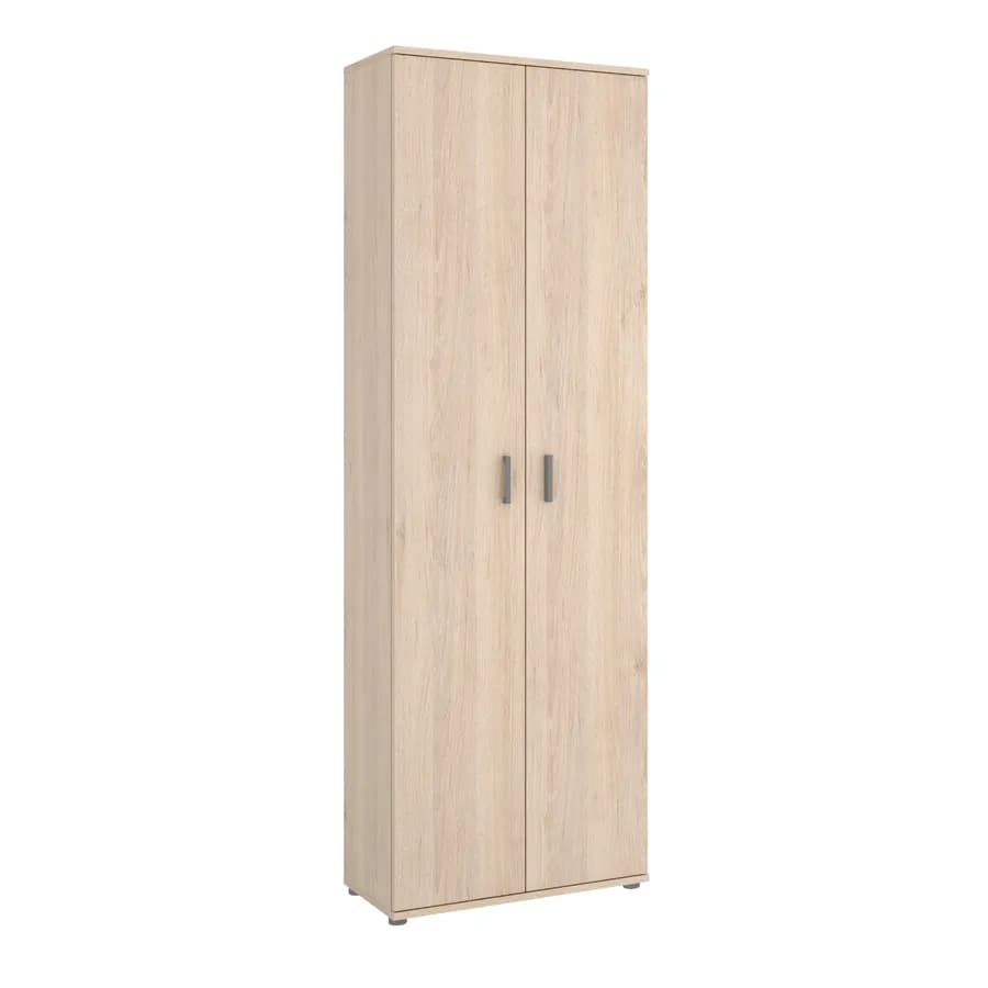 Scarpiera 61x190 h cm effetto legno naturake con 6 ripiani - Dagen