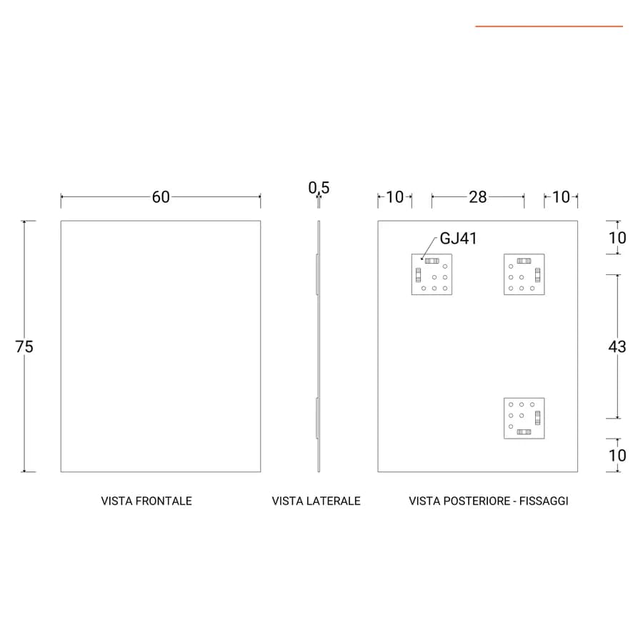 Bagno completo con mobile sospeso 60 cm blu esotico 2 ante con specchio sanitari e miscelatori - Davis