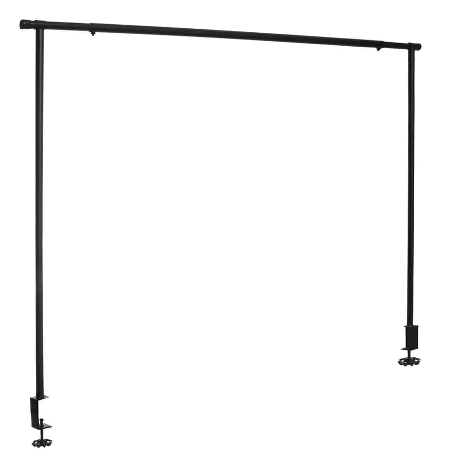 Asta decorativa allungabile per tavolo 100-200 cm o caminetto in metallo nero
