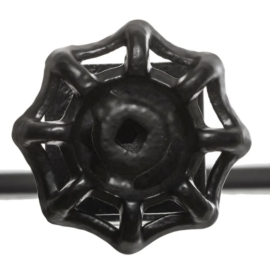 Asta decorativa allungabile per tavolo 100-200 cm o caminetto in metallo nero