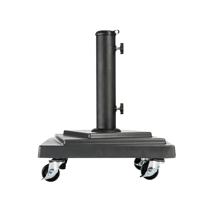 Base ombrellone con ruote 36,5x36,5 cm da 15 kg in cemento armato nero - Ghana