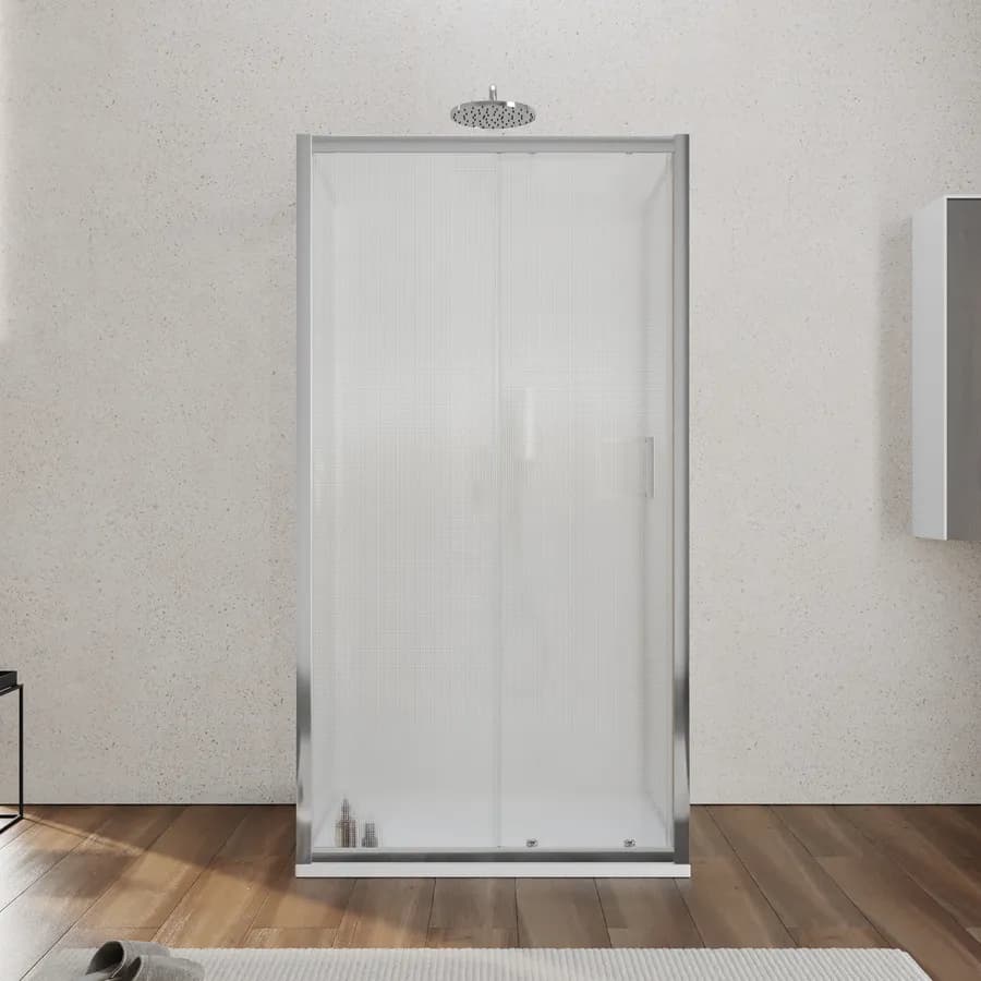 Box 3 lati 70x120x70 cm scorrevole vetro temperato 6mm stampato 185h - Young