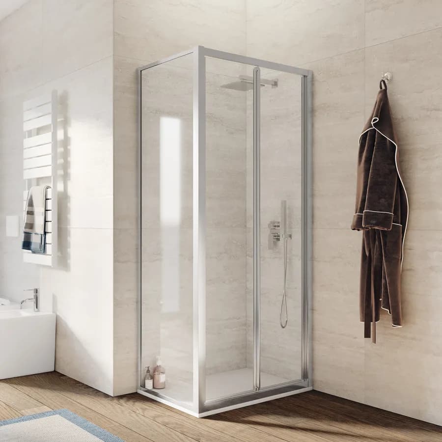 Box doccia 65x90 cm anta a soffietto 195h trasparente - Sofy