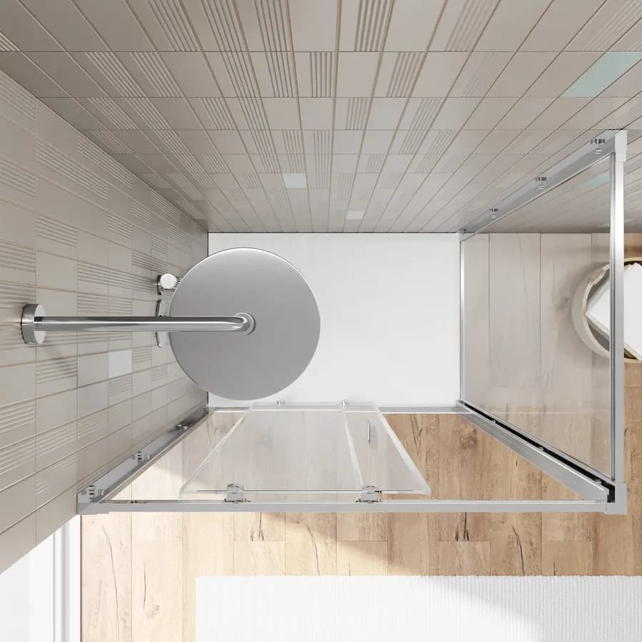 Box doccia 70x105 cm scorrevole vetro temperato 6mm trasparente 185h - Young