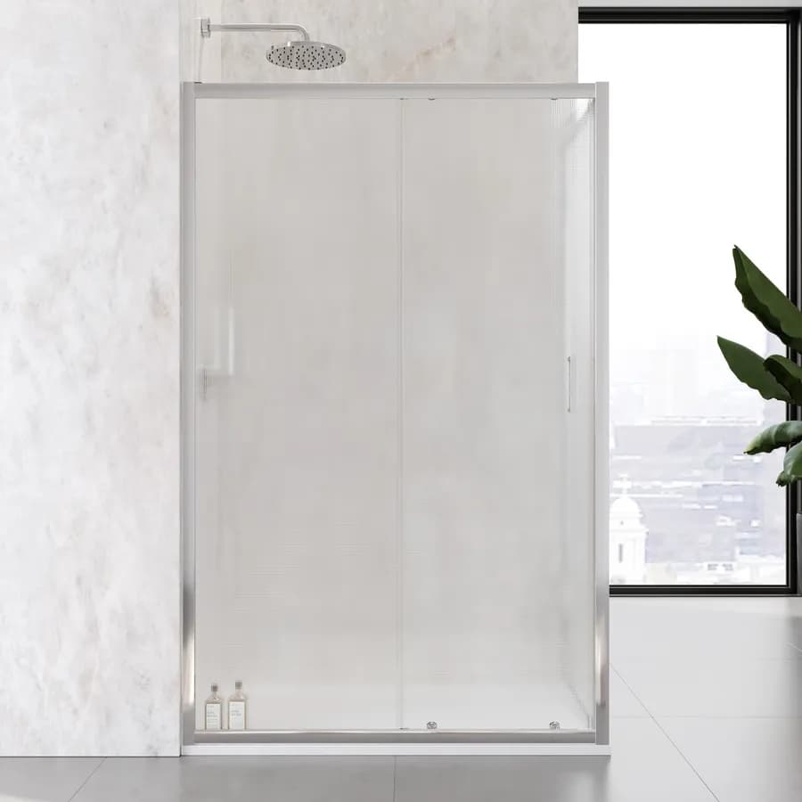Box doccia 70x120 cm scorrevole vetro temperato 6mm stampato 185h - Young