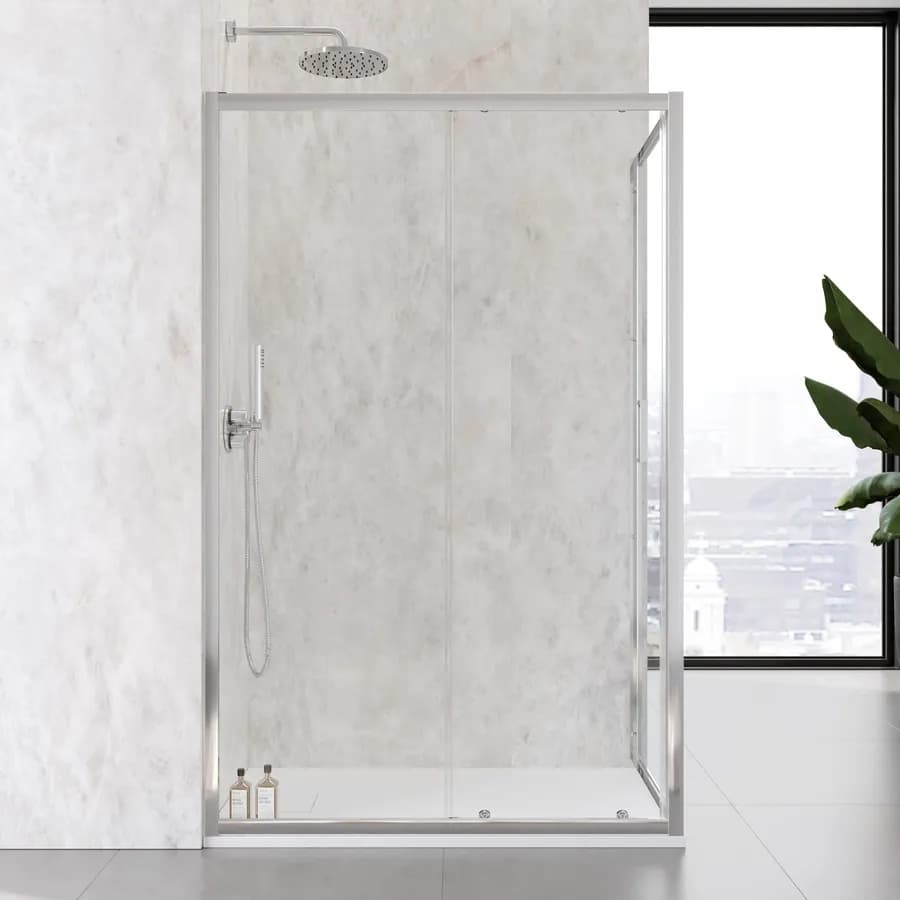 Box doccia 70x125 cm scorrevole vetro temperato 6mm trasparente 185h - Young