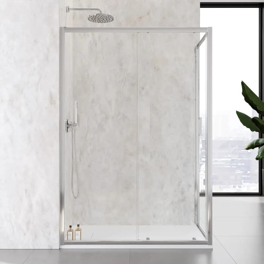 Box doccia 70x130 cm scorrevole vetro temperato 6mm trasparente 185h - Young