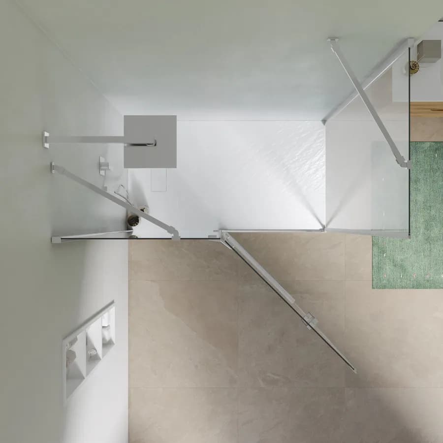 Box doccia 70x140 cm battente vetro temperato anticalcare 195h - Closet