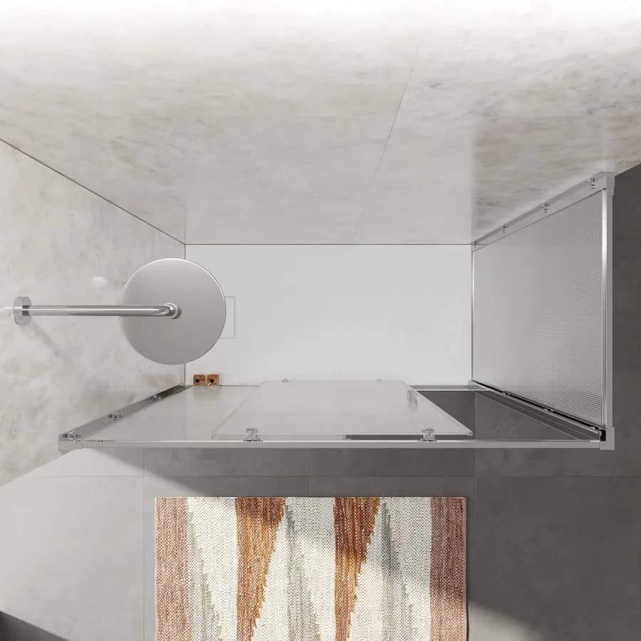 Box doccia 70x150 cm scorrevole vetro temperato 6mm stampato 185h - Young