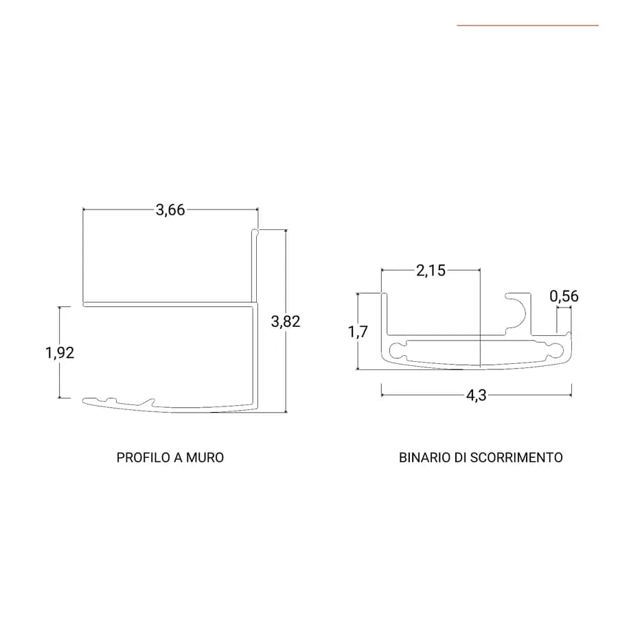 Box doccia 70x150 cm scorrevole vetro temperato 6mm stampato 185h - Young