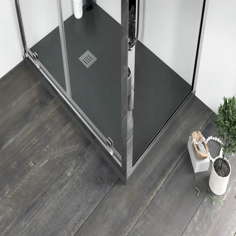 Box doccia 70x70 cm doppio battente vetro trasparente anticalcare profilo cromo 195h - Moritz