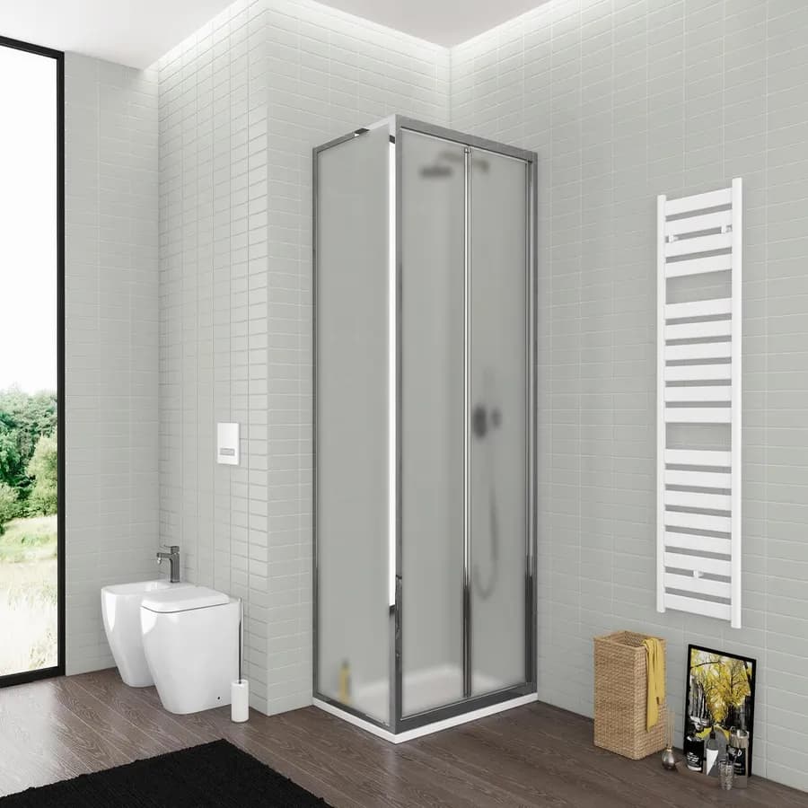 Box doccia 85x75 cm porta a soffietto opaco 195h - Sofy