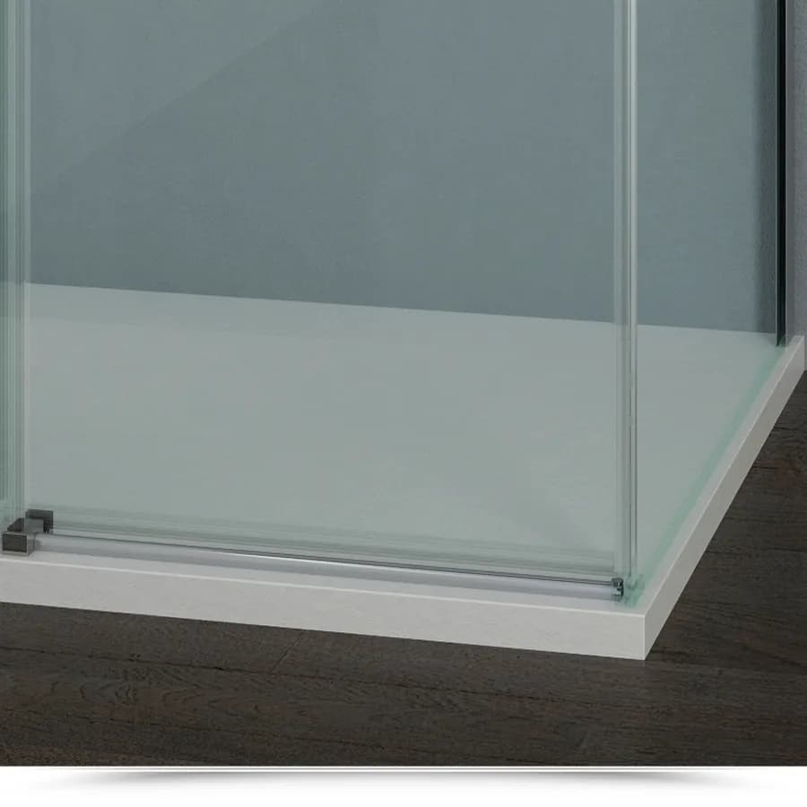 Box doccia 90x180 cm scorrevole in cristallo trasparente e profilo cromo 200h - Helios