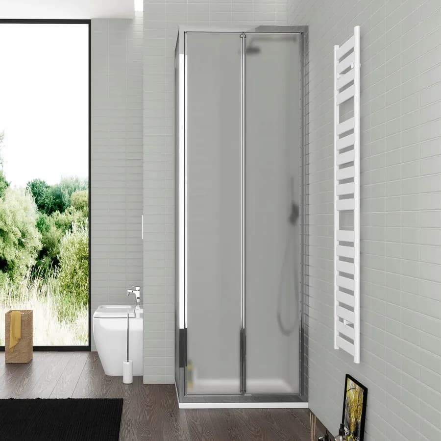 Box doccia 90x70 cm porta a soffietto opaco 195h - Sofy