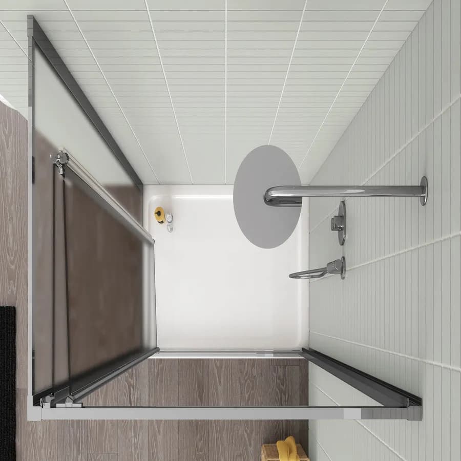 Box doccia 90x70 cm porta a soffietto opaco 195h - Sofy