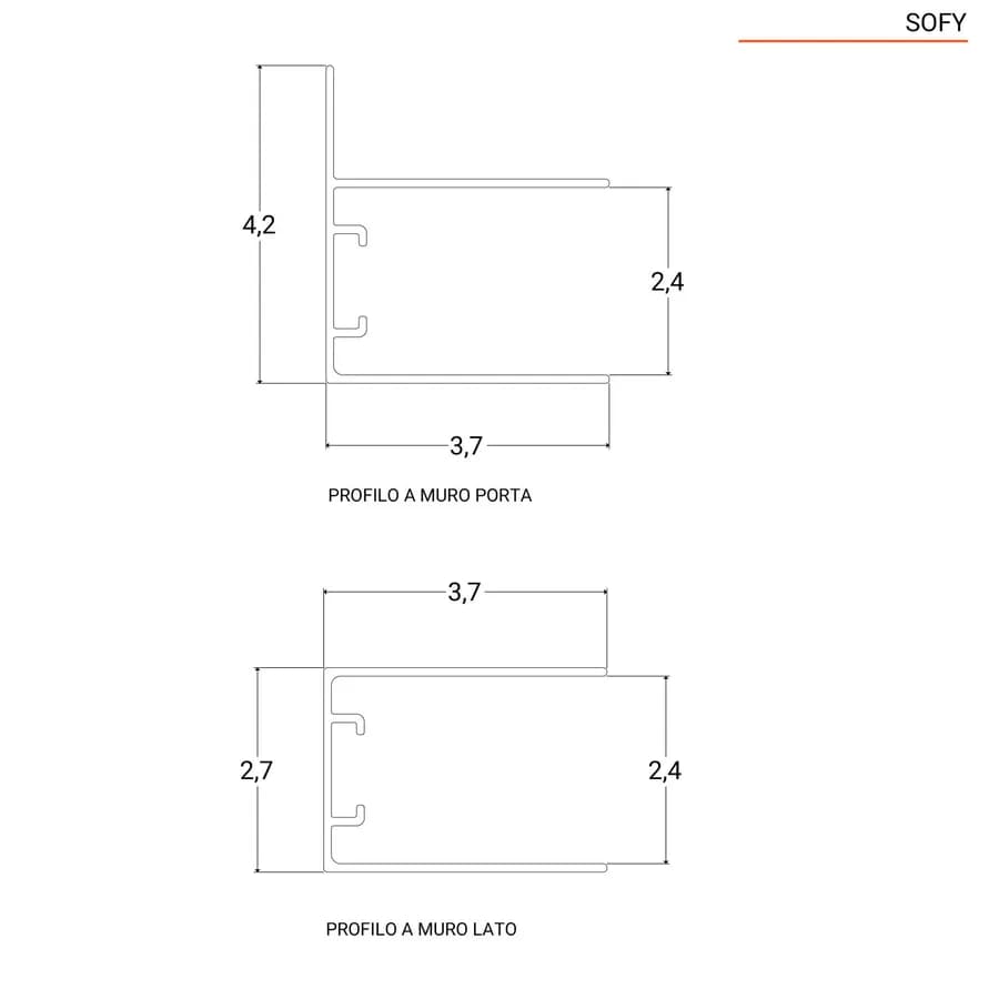 Box doccia 90x70 cm porta a soffietto opaco 195h - Sofy