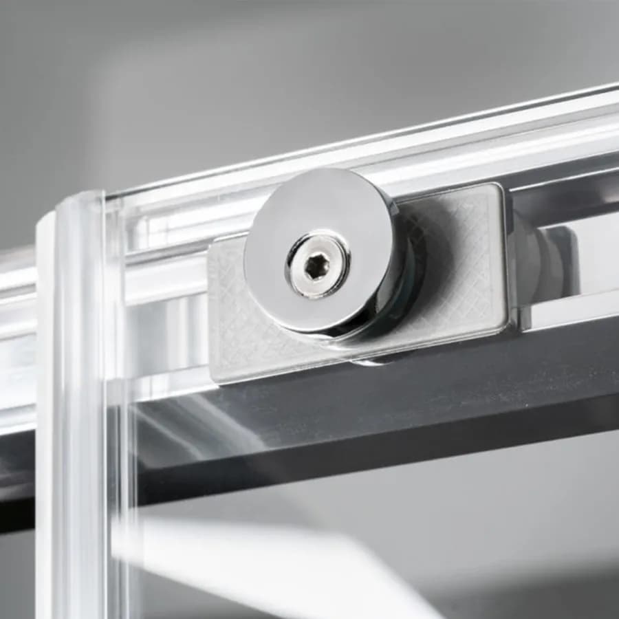 Box doccia angolare 140x80 cm scorrevole dx cristallo anticalcare 200h cromo - Garbo