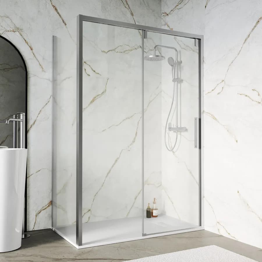 Box doccia 80x140 cm scorrevole SoftClose 8mm anticalcare 200h - Anthea