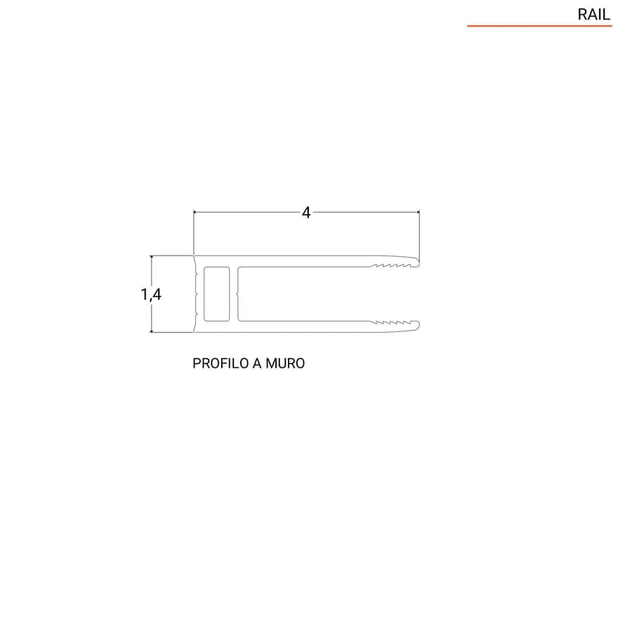 Box doccia 90x130 cm scorrevole vetro anticalcare trasparente profilo nero opaco 195h - Rail
