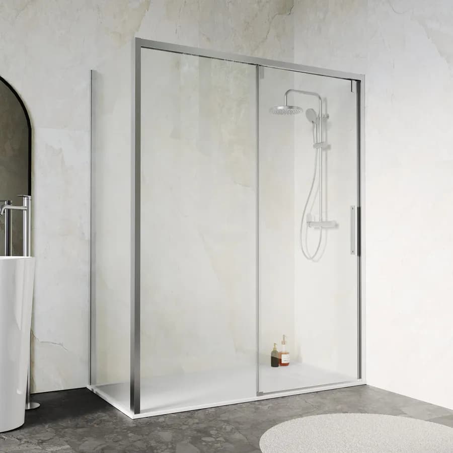 Box doccia 90x160 cm scorrevole SoftClose 8mm anticalcare 200h - Anthea
