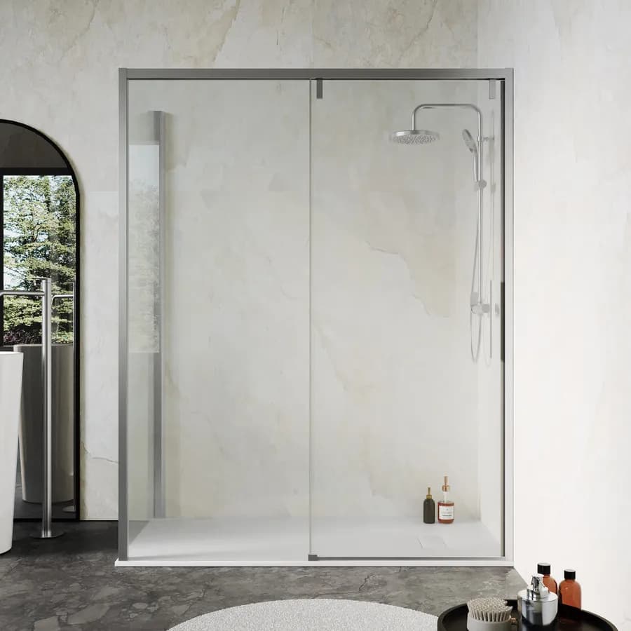 Box doccia 90x160 cm scorrevole SoftClose 8mm anticalcare 200h - Anthea