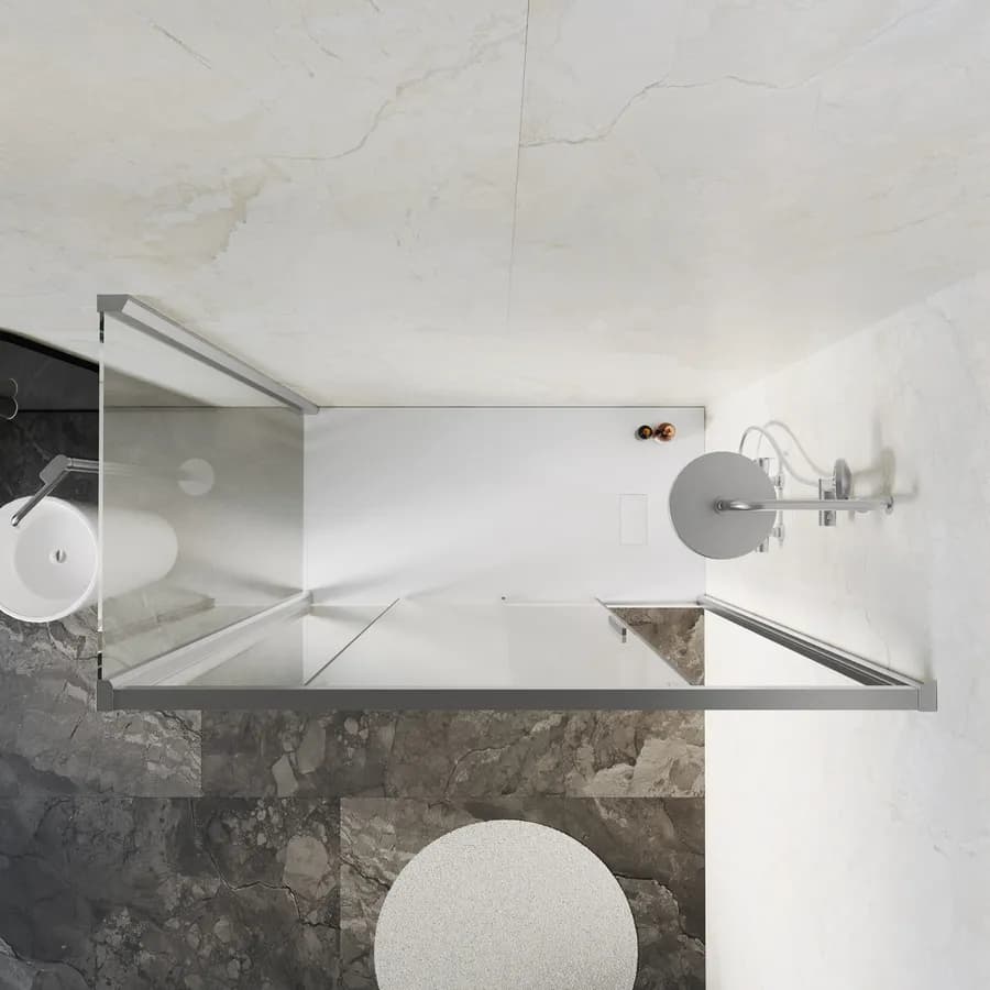 Box doccia 90x160 cm scorrevole SoftClose 8mm anticalcare 200h - Anthea