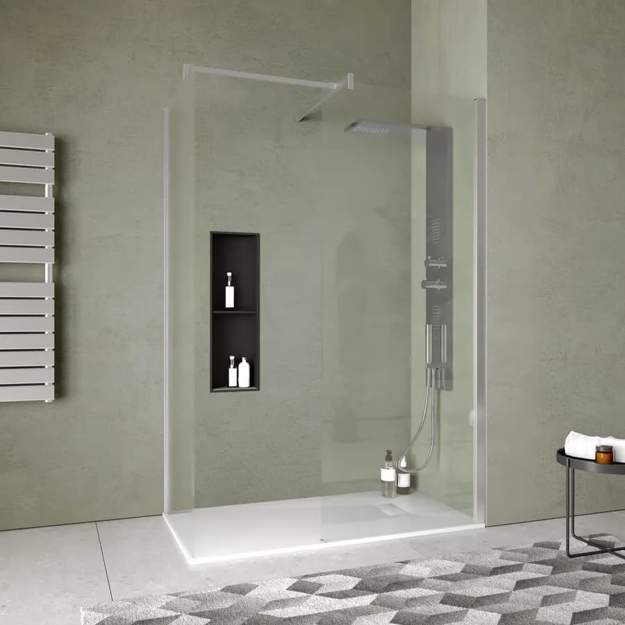 Box doccia angolare cm 70x90 reversibile vetro temperato anticalcare 200h - Keep