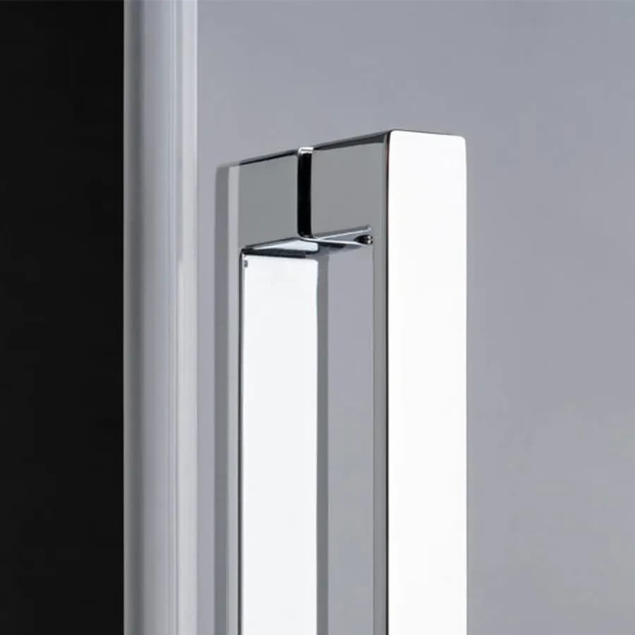 Box doccia angolare doppio scorrevole 140x80 cm in cristallo anticalcare - Garbo