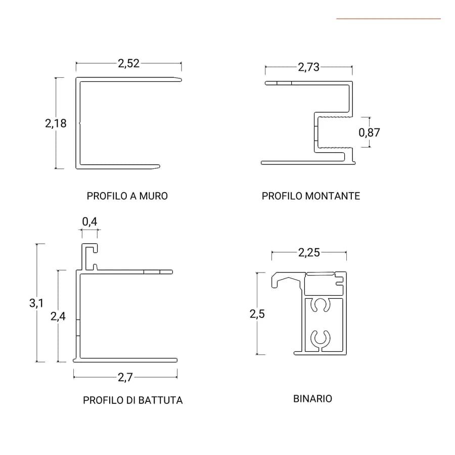 Box doccia nicchia 100 cm scorrevole con vetro slim trasparente e profilo nero opaco 195h - Glide