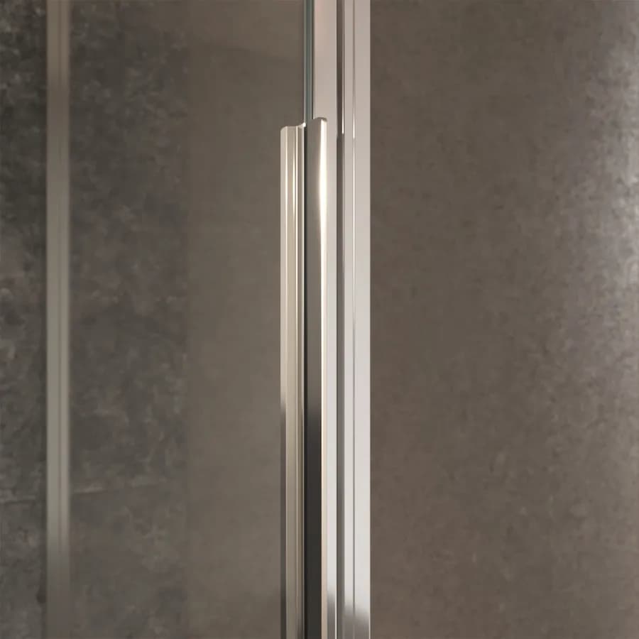 Box doccia nicchia 136 cm scorrevole sx vetro anticalcare trasparente profilo cromo 200h - Helena