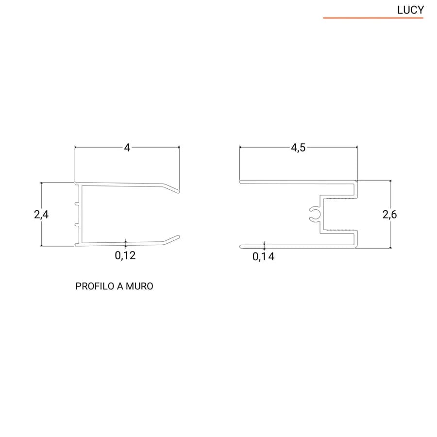 Box doccia 70x140 cm scorrevole in vetro anticalcare fumè e profilo nero opaco 200h - Lucy