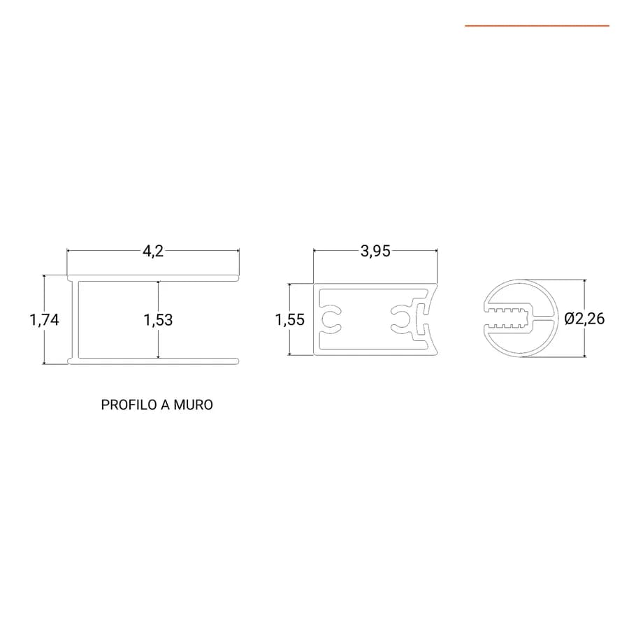 Box doccia 60x100 cm battente in vetro temperato 6mm trasparente 195h - Nilo